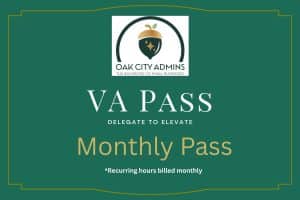 Oak City Admins VA Pass Monthly Plan Graphic – Delegate to Elevate